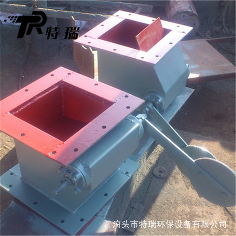 双层重锤翻板阀单层重锤翻板阀手动双门卸料翻板阀600*600翻板阀