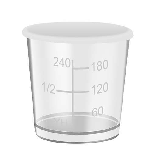 Fishing tackle wholesale fishing measure cup casting accessories bait cup small medicine measure cup plastic measure cup with scale and lid PC quantity