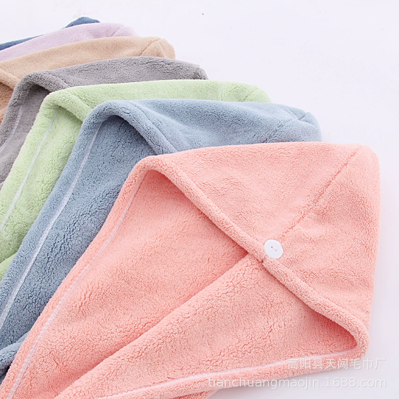 Coral hair towel, soft shower cap, wholesale, increased thickness