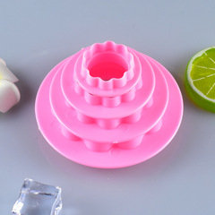 4 pcs Lotus Edge Fondant Cake Mold Two-Sided Skirt Edge Cutting Mold DIY Baking Tools Supply