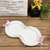 Wholesale Creative 14.3 -inch Ceramics Butterfly Grilled Trip Home Storing Jewelry Two Plate Cake Sweed