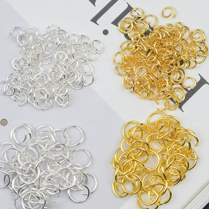 Beaded material small iron ring connecting ring single circle circle open ring bracelet buckle closing connecting buckle