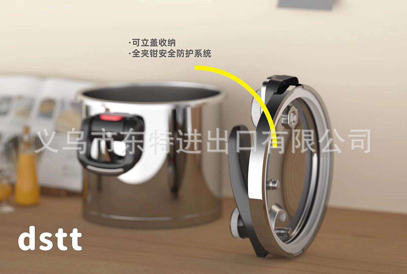 304 stainless steel pressure cooker, household gas induction cooker, universal pressure cooker, explosion-proof pressure cooker for export detail image 7