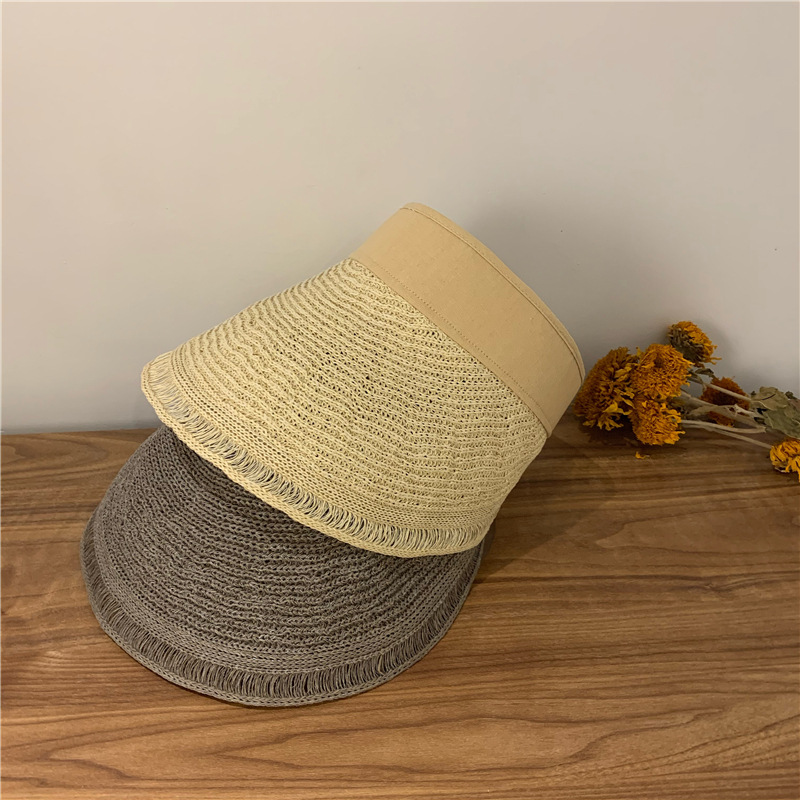 Chapeau Pliable De Protection Solaire En Fil De Coton Vide display picture 7