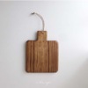 Japanese wooden small coffee cutting board from natural wood, props