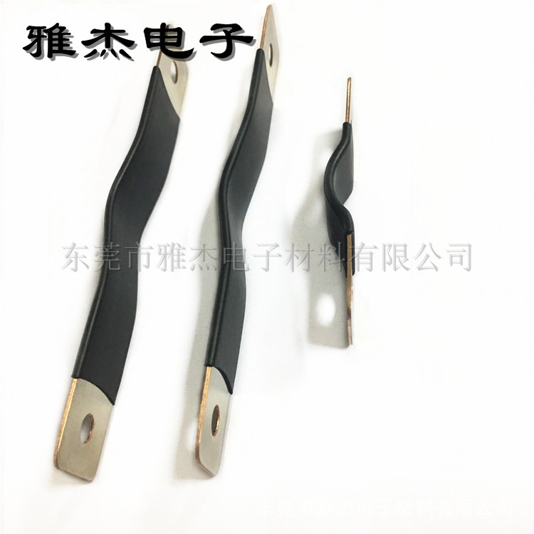 镀锡铜跨接片 喷塑镀镍紫铜排 异形电池铜排折弯电镀 接地硬铜排