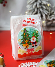50个价外贸新品圣诞节礼物水晶球糖果包装袋圣诞苹果礼物盒机封袋