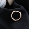 Aesthetic niche pearl beading ring ring simple ins French romantic finger ring student tail ring 1518