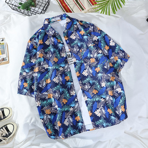 Casual Short Sleeve Floral Shirt New Beach shirt