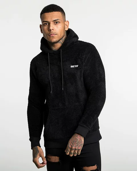 Autumn and winter outdoor thickened coat men's fleece-lined thickened sweater hooded pullover double-sided fleece fleece fleece fleece jacket