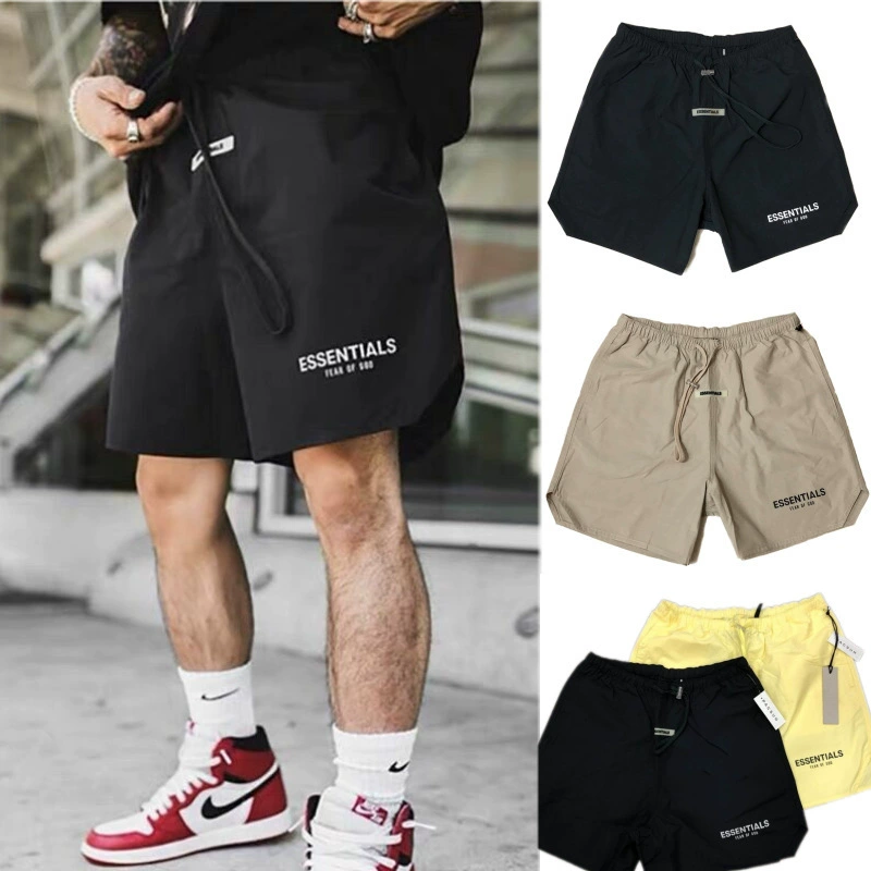 Спортивные эластичные шорты для мужчин Essentials от Fear of God, буквы, спортивные штаны