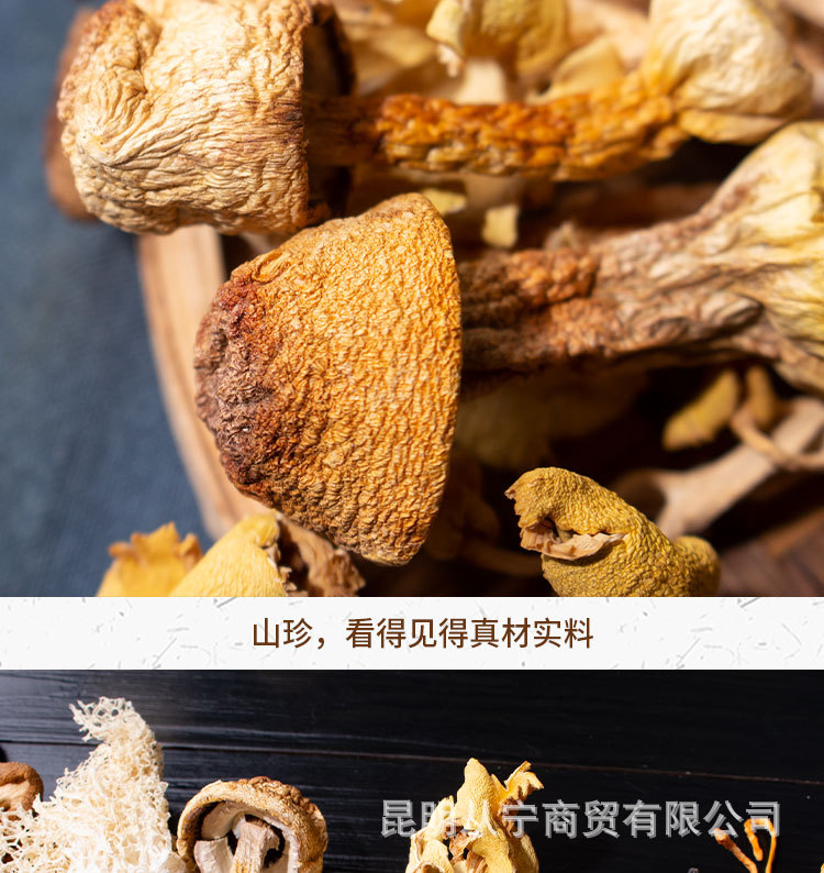 Yunnan Dried Mushroom Soup Pack Assorted Mushroom Herbal Soup Ingredients 100g quality and texture