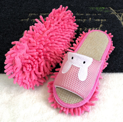 Huajian Wholesale Manufacturer Spring and Autumn Style Cartoon Floral Multiple Styles Lazy Floor-Sweeping Slippers Removable and Washable