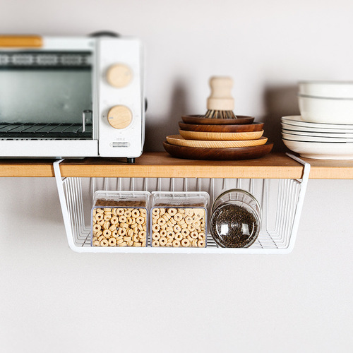 Factory creative cabinet shelf hook rack life supplies kitchen storage rack built-in hanging storage rack