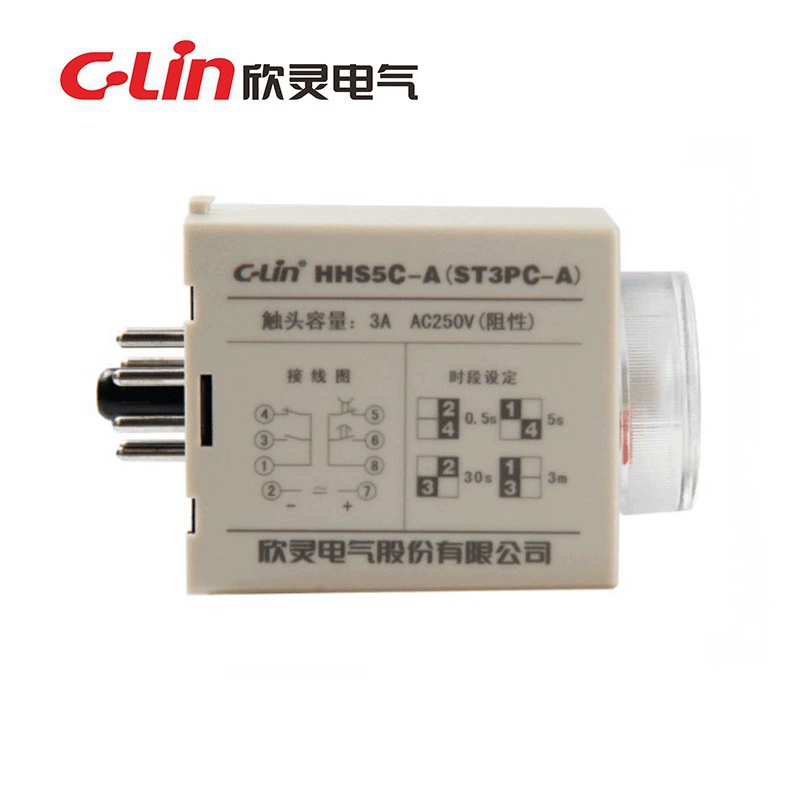 Xinling Electric HHS5C-A Реле времени JSZ3C ST3PC-A AC220В DC24В с мгновенным движением