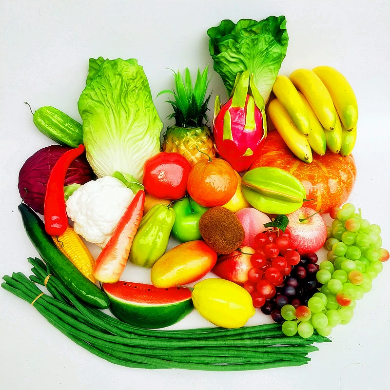Vegetable model pendant fruit and vegetable window fake vegetable corn chili pepper, garlic decoration farmhouse fake fake