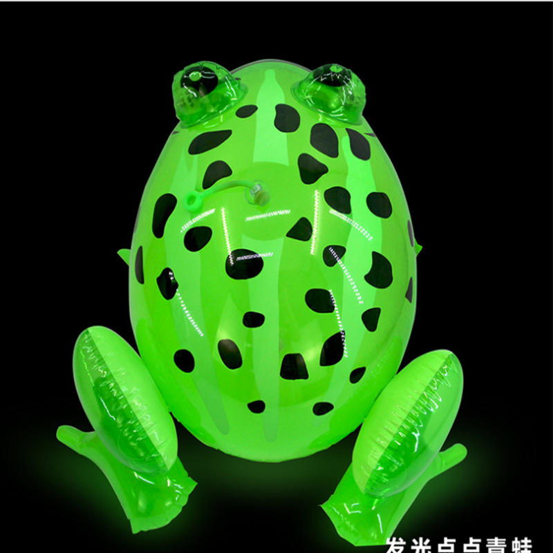 빛나는 큰 점핑 개구리