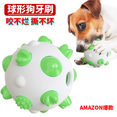 寵物用品新品亞馬遜球形狗狗玩具磨牙棒耐啃咬骨牙刷狗發泄玩具