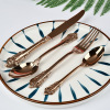 Golden tableware stainless steel, set home use, European style, pink gold