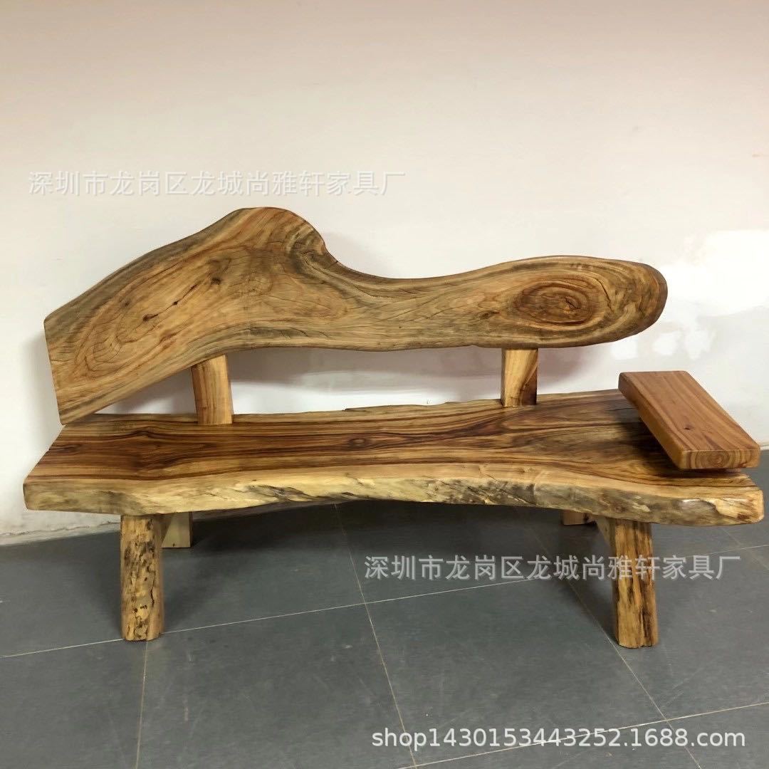 原生态家具实木贵妃椅整板红心樟木躺椅客厅懒人沙发椅风化榻榻米|ms