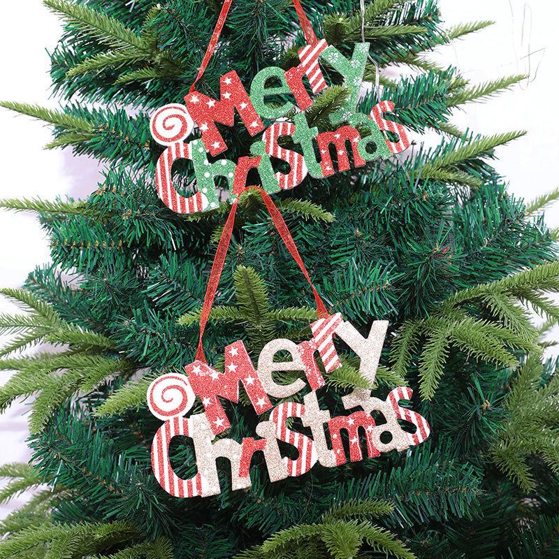 Cross-border wholesale Christmas tree decorative letter card Christmas layout listing KT board Merry Christmas