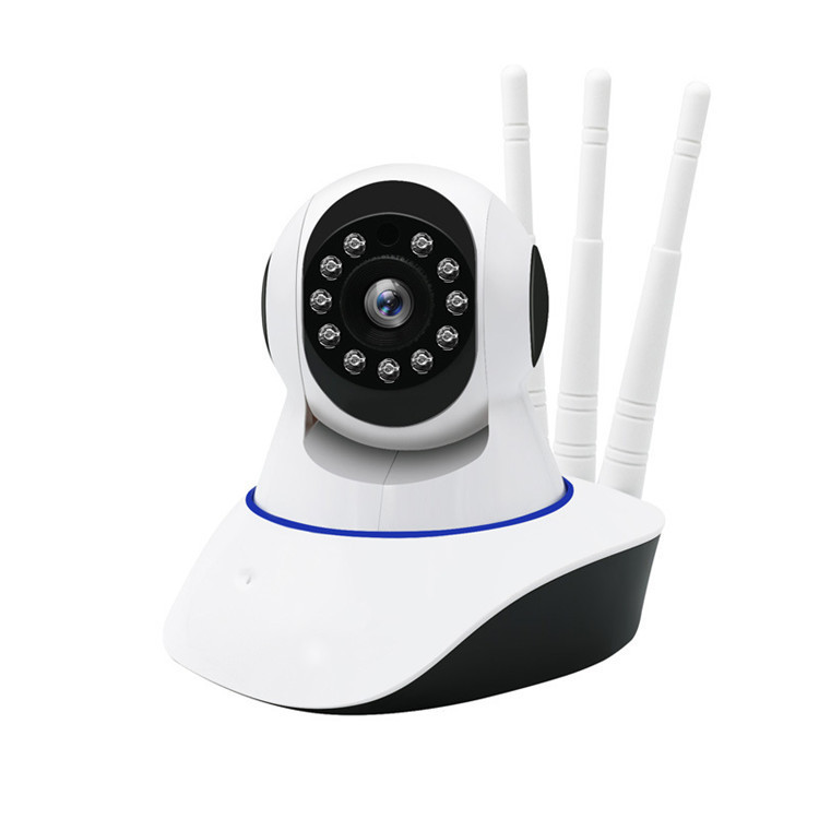 三天线高清红外线夜视监控录像摇头机 家用无线WiFi手机 跨境英文