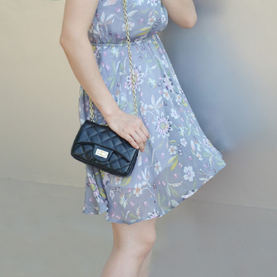 2020新款菱格纹女士包包迷你链条小包时尚百搭单肩斜挎包手机包潮