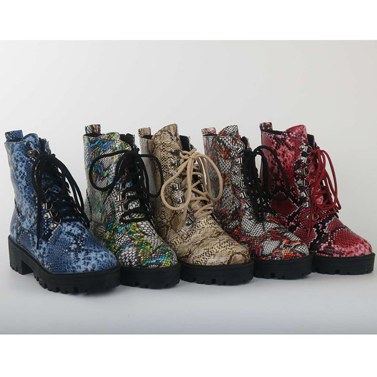 Foreign trade autumn and winter new low -tube snake pattern front…