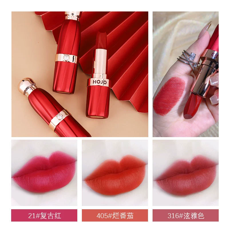 Годзюе Тяньсянь Velvet Lipstick HOJO8072 Silk Sudy Millet Sensitive Velvet Makeup Effect