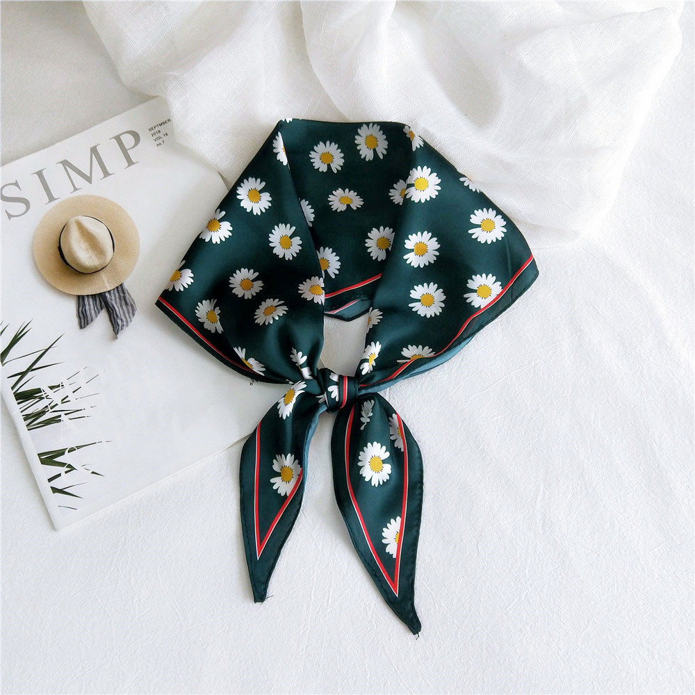 Daisy Khaki Scarf