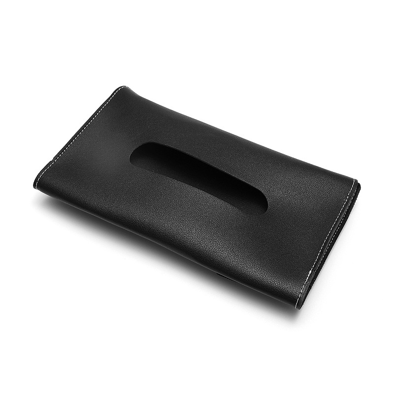 Coche parasol tejido bolsa cuero coche parasol tejido cubierta coche apoyabrazos caja de pañuelos caja de dibujos animados