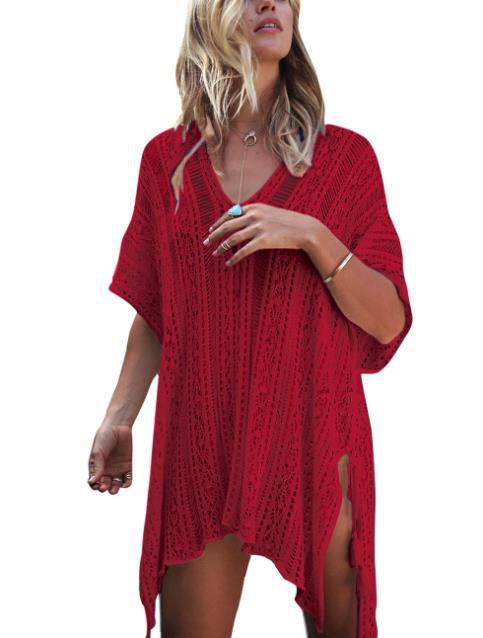 Loose Knitted Beach Dress NSSX66977