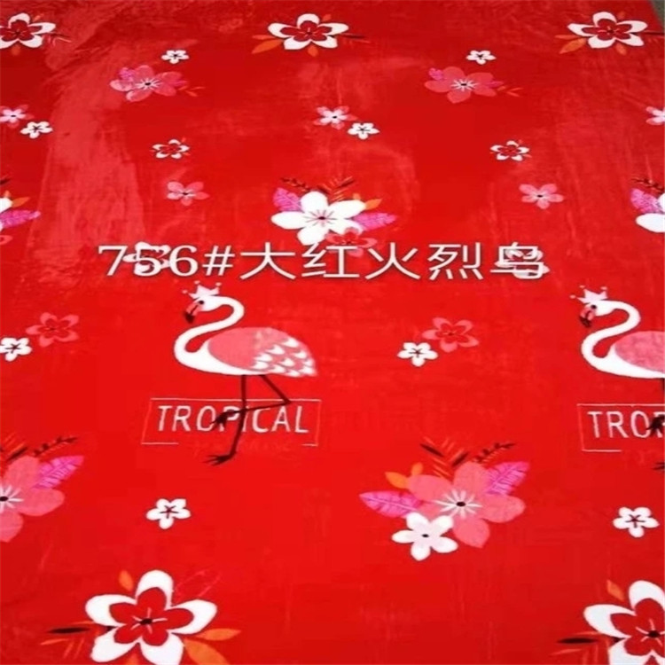 法兰绒面料厂家现货供应法兰绒 水貂绒【100多种花型供选】