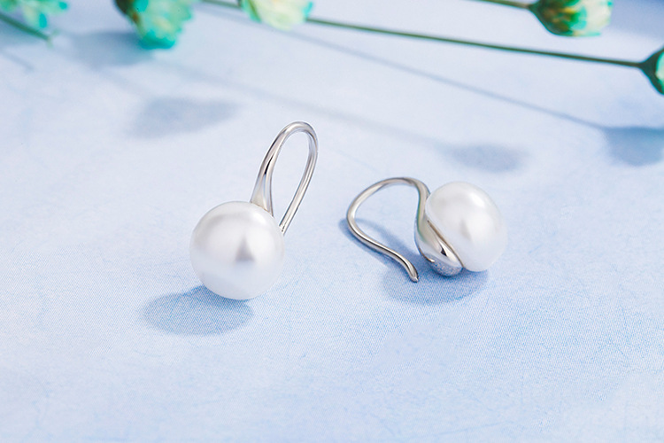 Korean version new trendy temperament pearl earrings simple wild earrings jewelrypicture1