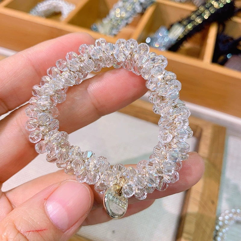 Маленький изысканный браслет с жемчугом, универсальная резинка для хвоста, резинка для волос, корейский стиль