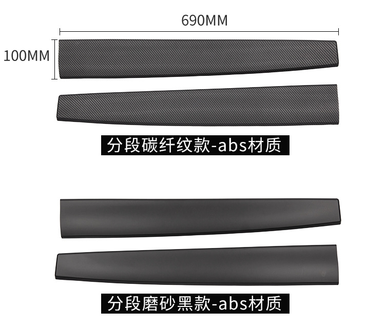 Suitable for Tesla's New Model Y3 Dashboard Trim Strip, New Model 3 Door Interior Center Console Sticker Dashboard