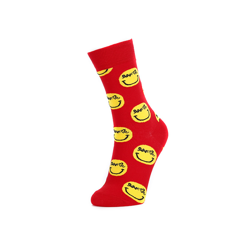 Unisex/Men and women can be personalized smiley face tube socks