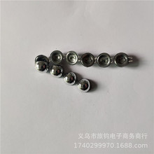 12MM电镀白K半圆连线珠 半球双线连接塑料珠 礼品盒配件光面链条