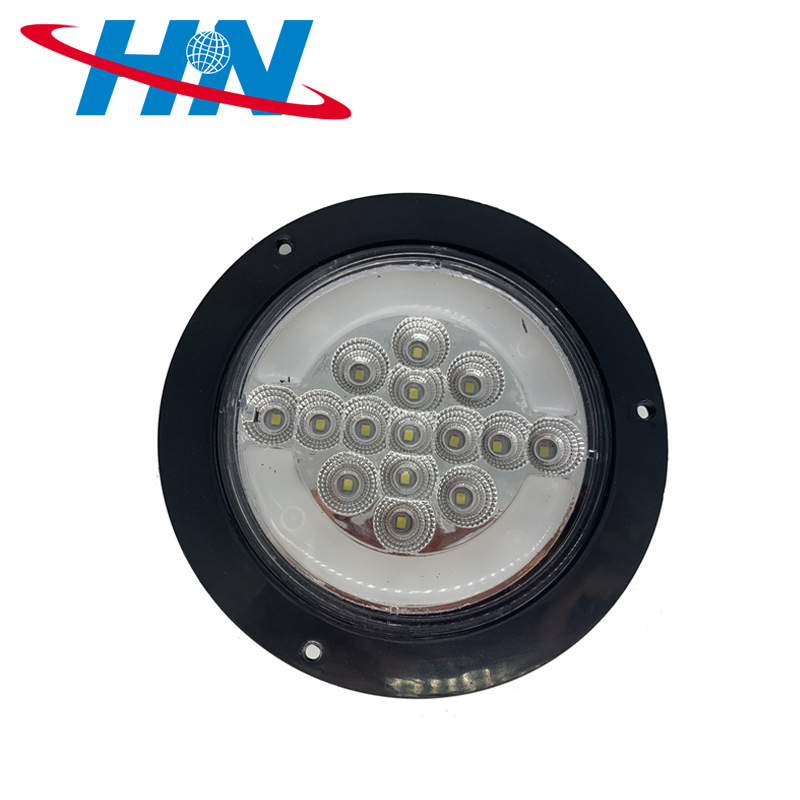 En stock suministro de remolque universal de luz redonda 15LED camión lado luz logística vehículo hamburguesa luz de la bomba de conducción del vehículo