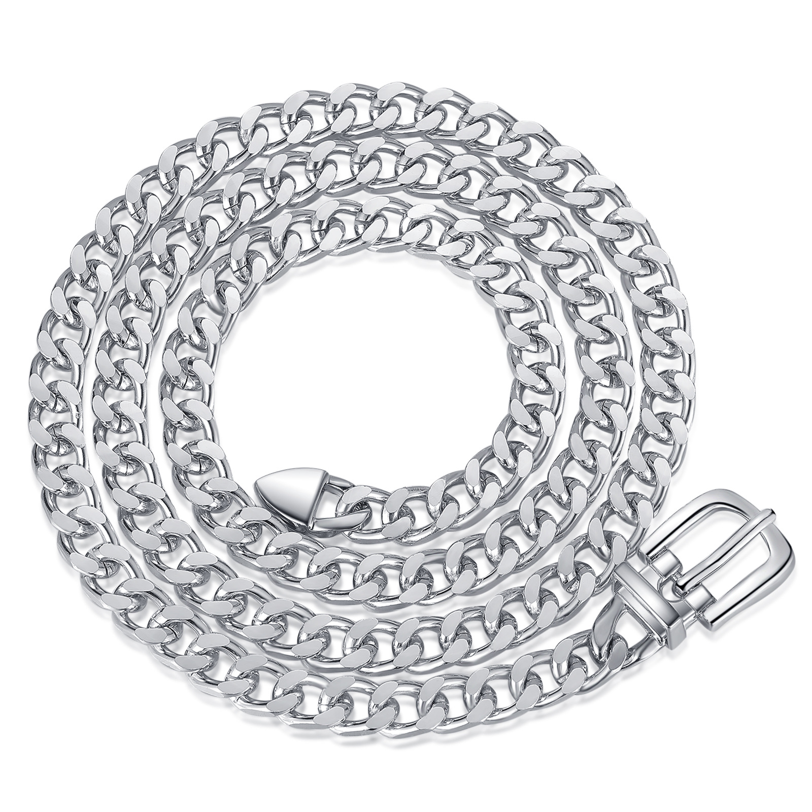 欧美跨境饰品 简约粗链时尚腰带身体链个性朋克百搭金属 腰链批发|ru