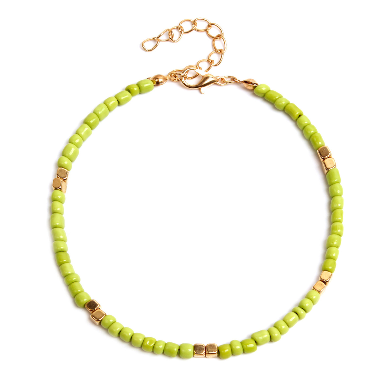 Fashion Geometric Beaded Anklet 1 Piece