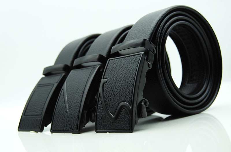 Men's Automatic Buckle Network Red Explosive Four Seasons General Black Iron Belt Wholesale Factory A Large Number Of Stock details Picture