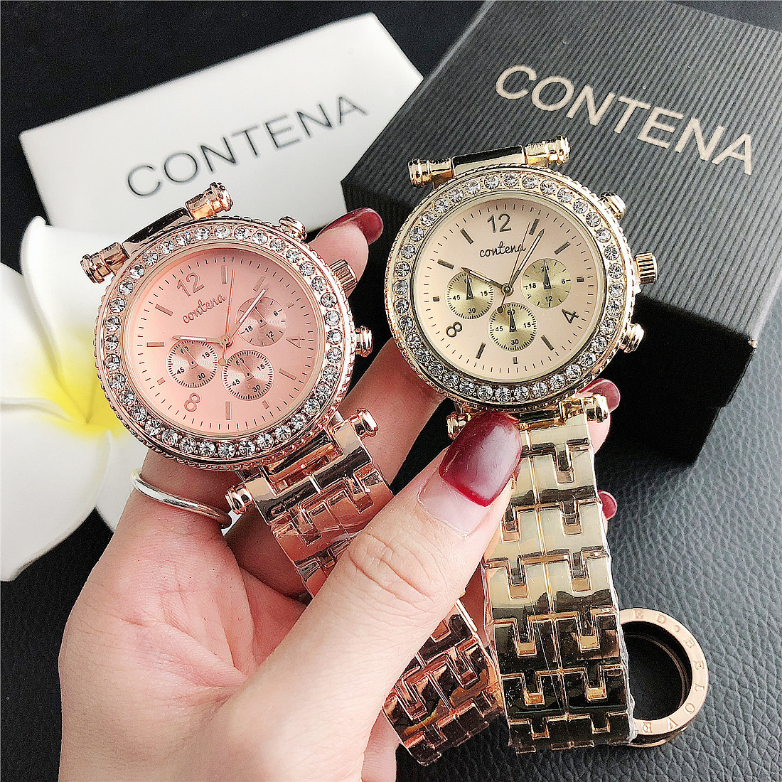 Summer New Three Eye Alloy Watch Band Drill Ring_voghion.com