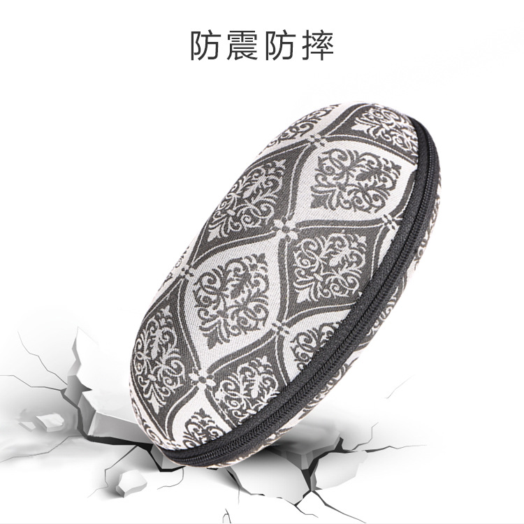 厂价牛津布EVA拉链太阳镜眼镜盒墨镜泳镜批发眼镜盒定制LOGO