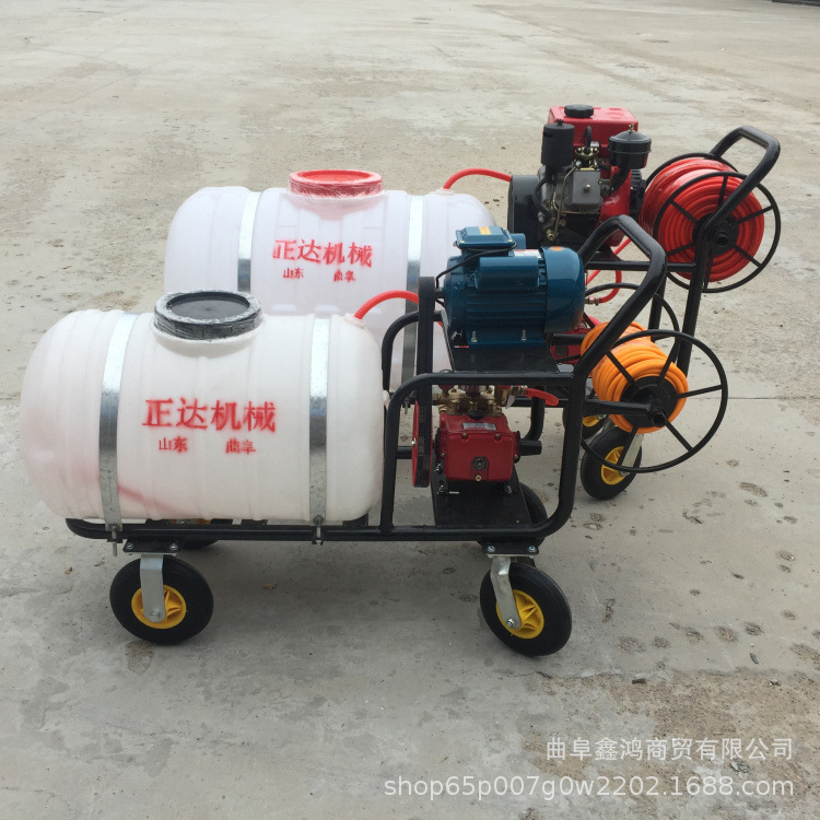 柴油173推车款打药机 农田高压喷雾器 柴油动力风送喷雾机