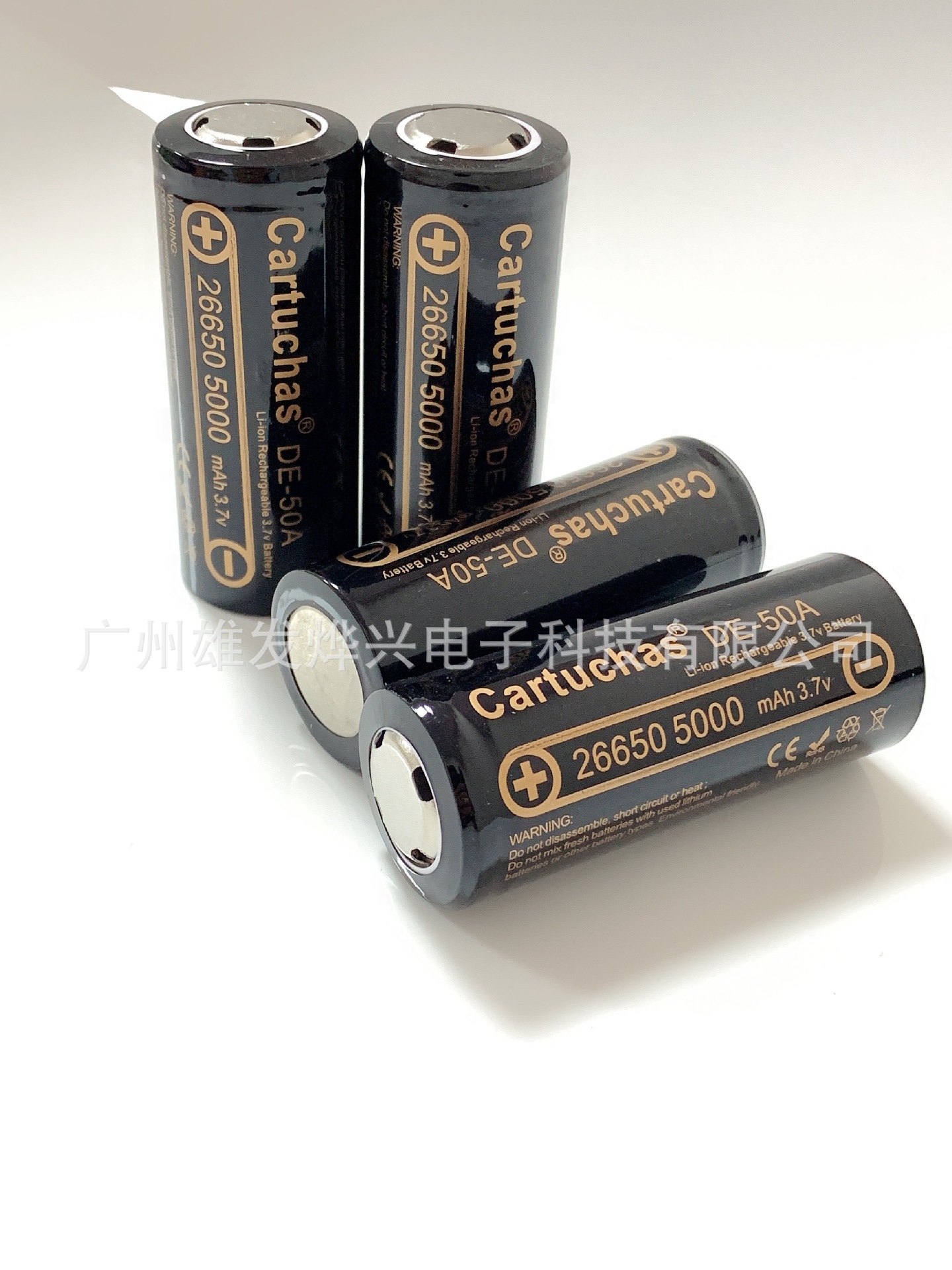 Cartuchas Brand 26650 Lithium Battery 3.7V Lithium Ion Lithium Battery 5000 Mah Full Capacity Battery