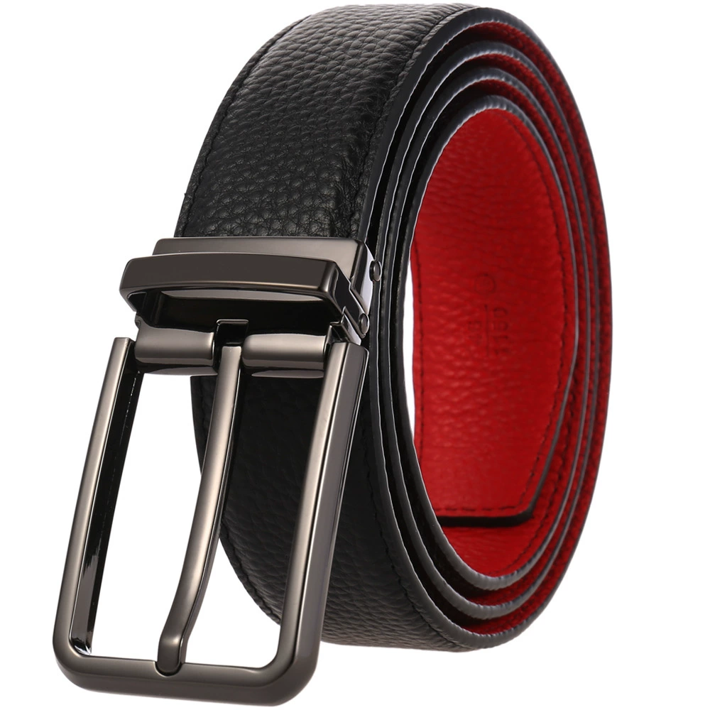 Leather belt for leisure, cowhide