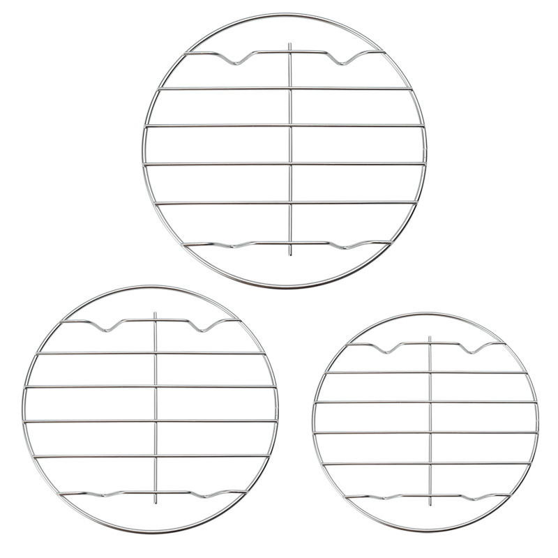 Acero inoxidable engrosada vapor cocina vapor parrilla pescado al vapor de cuatro patas cocina rack cocina vapor suministro directo de fábrica