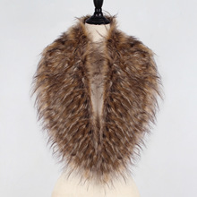 P0188歐美流行搭配時尚仿皮草毛領披肩百搭配件單品女裝配飾