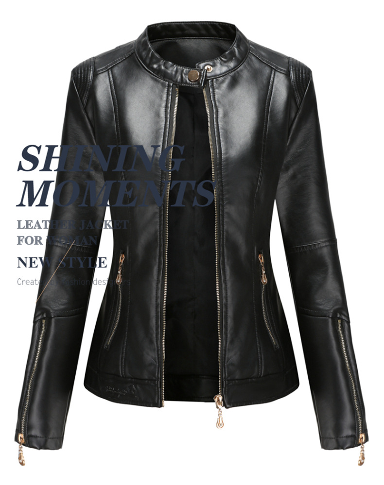 Veste cuir femme en PU - Ref 3447592 Image 10